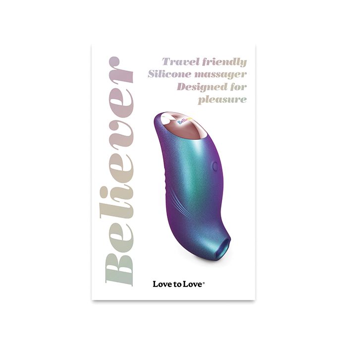 Love to Love Believer Mini Tongue Flicker - Iridescent Turquoise