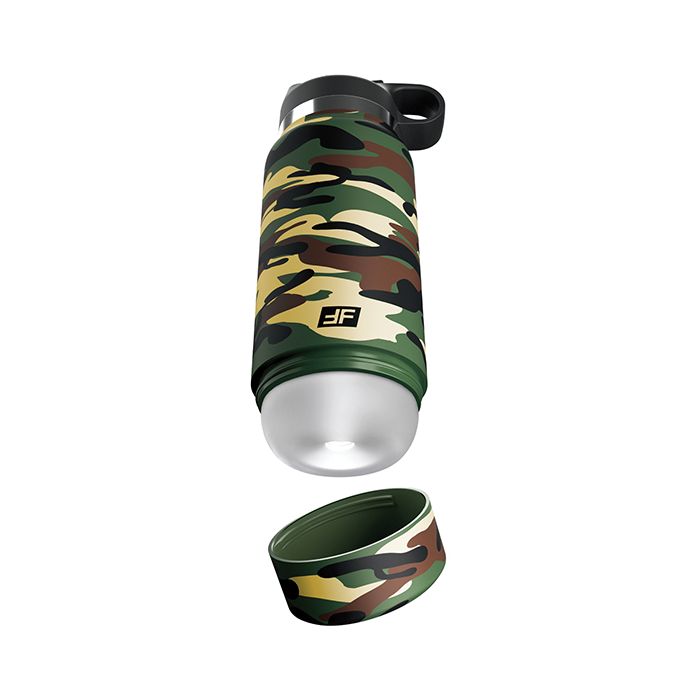 PDX Plus Fap Flask Happy Camper Stroker - Frosted/Camo