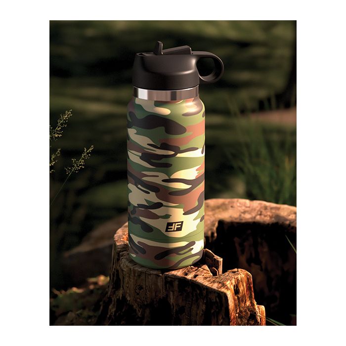 PDX Plus Fap Flask Happy Camper Stroker - Frosted/Camo