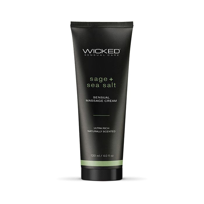 Wicked Sensual Care Sage & Sea Salt Massage Cream  - 4 oz