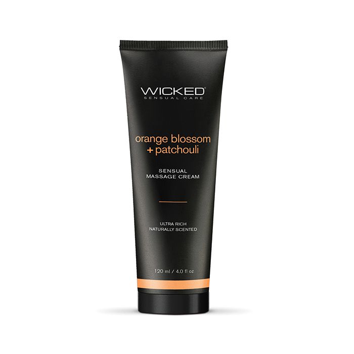 Wicked Sensual Care Orange Blossom & Patchouli Massage Cream  - 4 oz