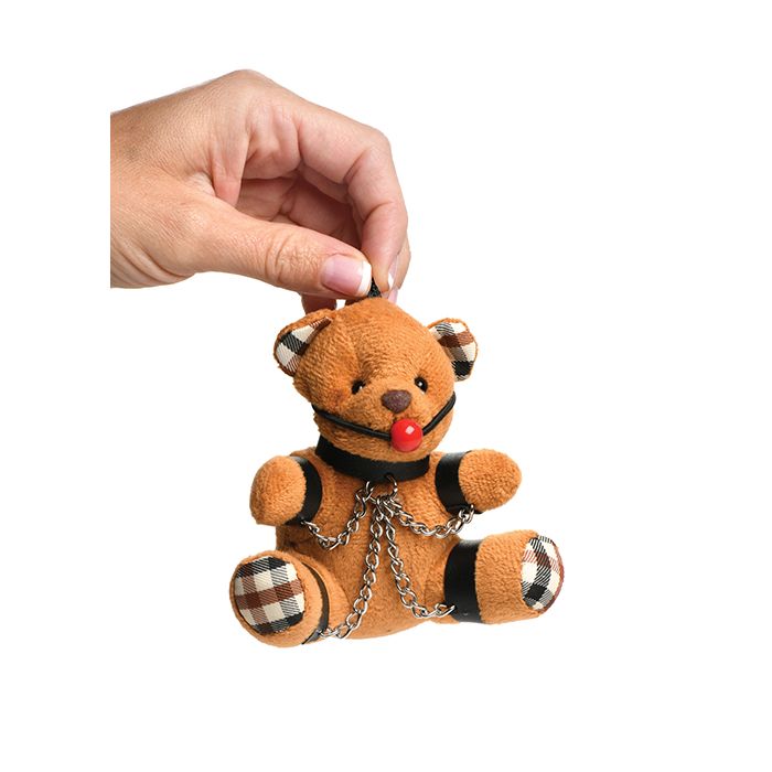 Master Series Gagged Teddy Bear Keychain