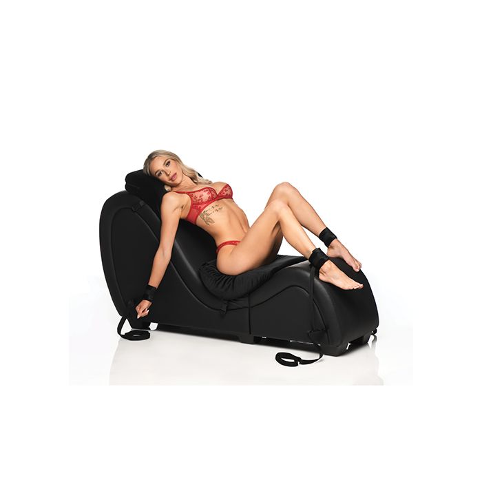 Master Series Kinky Couch Detachable Sex Chaise Lounge - Black,